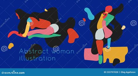 Abstract Woman Drawing Naked Surreal Body Illustration Avant Garde