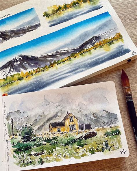 Watercolor House Paintings That Will Inspire You Beautiful Dawn