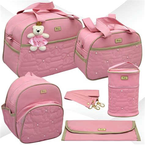 Kit Bolsa Bebe Maternidade Luxo Feminino Pe As Elo