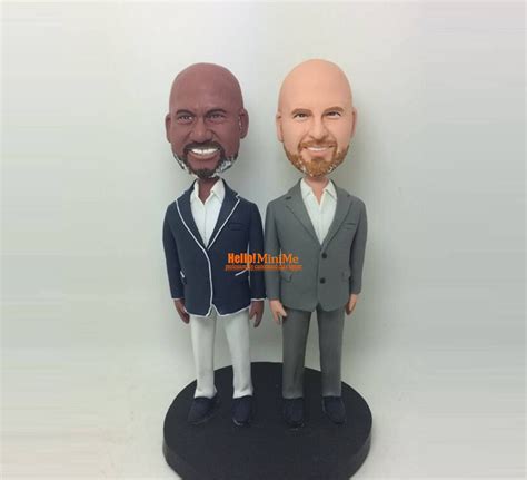 Same Sex Wedding Cake Topper Wedding Topper Same Sex Bobblehead Gay Wedding Cake Topper Gay