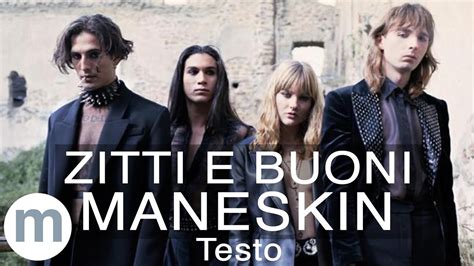 Maneskin - Zitti e Buoni (Testo e Musica Vincitori Sanremo 2021) Chords ...