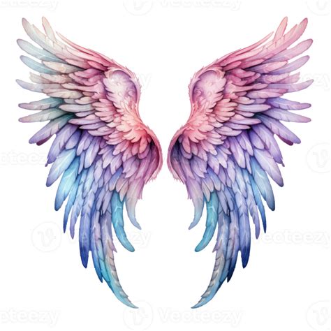 Watercolor Angel Wings Isolated Illustration 26791448 Png