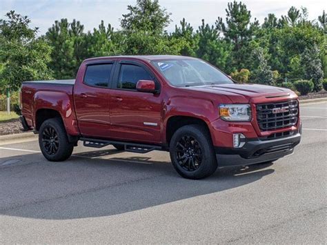 2021 Gmc Canyon 4wd Elevation 11108 Miles Cayenne Red Tintcoat Crew Cab