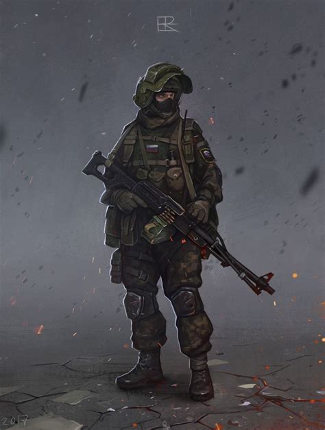 Artstation Soldier Of The Russian Army Igor Rozovny Soldier