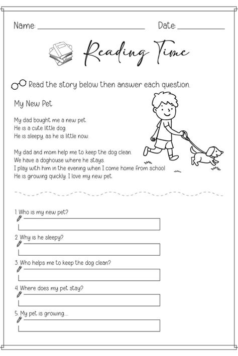 Second Grade Reading Worksheets Printable