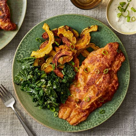 Recipe: Crispy Buttermilk Catfish with Roasted Delicata Squash - Blue Apron