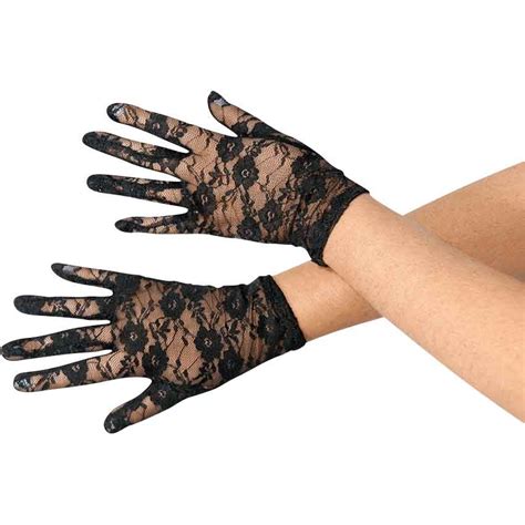 Black Lace Gloves