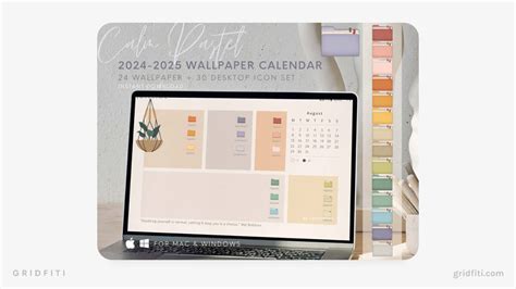 August Calendar Wallpaper 2025 Averil Sibley