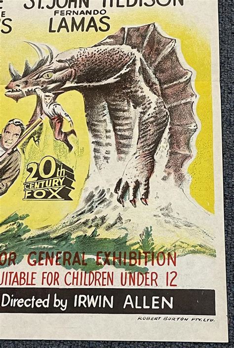 Lot Vintage 1960 The Lost World 20th Century Fox Original Australian