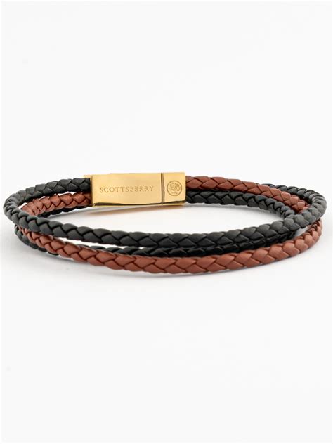 Leather Bracelet Infinity Guld Shop Online Scottsberry