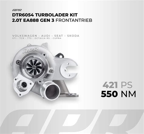 APR DTR6054 Turbolader 2 0T EA888 GEN 3 Inkl Motorsoftware AU