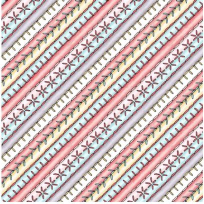 Maywood Studio Cotton Fabric Measure Twice Bias Stripe Pink Yellow