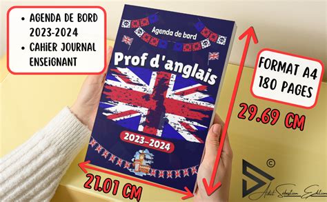 Agenda De Bord Professeur Anglais Joli Organisateur