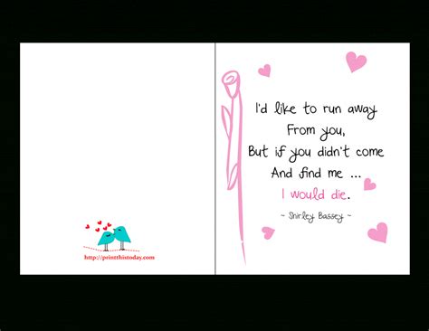 Printable Love Birthday Cards For Him - Printable Card Free