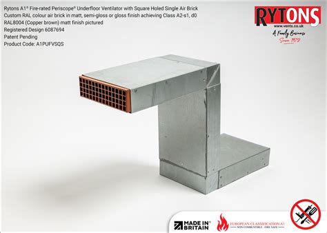 Quote Rytons A Fire Rated Periscope Underfloor Ventilator With