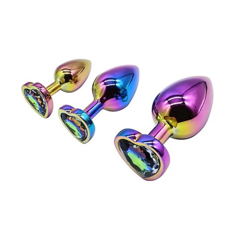 Rear Assets Rainbow Heart Anal Training Set Anal Toys Adam Eve Canada