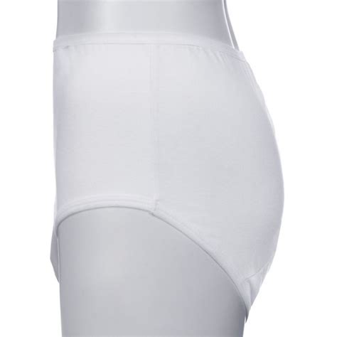 Ladies Washable Incontinence High Waist Brief White Large