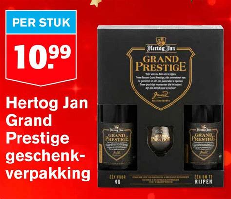 Hertog Jan Grand Prestige Geschenkverpakking Aanbieding Bij Hoogvliet