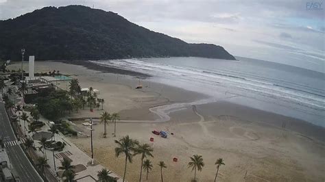 Praia Grande ao vivo Sábado fim de noite será que amanhã vai chover