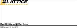 Lcmxo Lf C S Evn Datasheet Lattice Semiconductor Machxo Starter