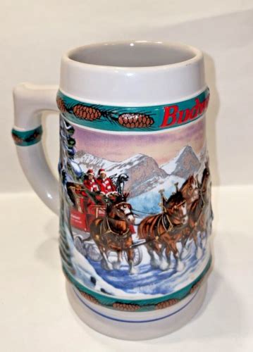 Vintage Budweiser Holiday Stein Special Delivery Beer Mug