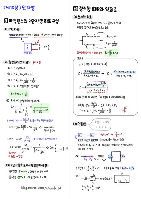 [ 회로이론 요점정리 전범위 ] 전기기사 필기 Ncs 전기직 전공 공부 Pdf 공유 네이버 블로그