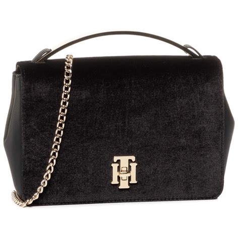 Handtasche Tommy Hilfiger Th Lock Crossover Vt Aw Aw Bds Eschuhe De