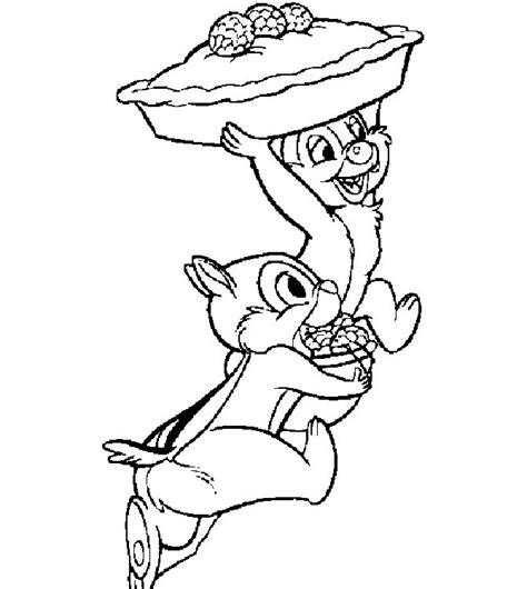 Chip and dale coloring pages to download and print for free