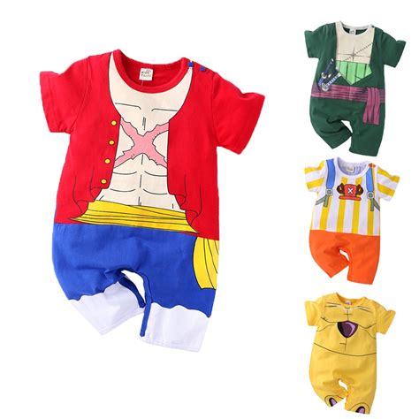 Baby Romper Anime One Piece Luffy Cosplay Jumpsuit Kid Chopper Zoro