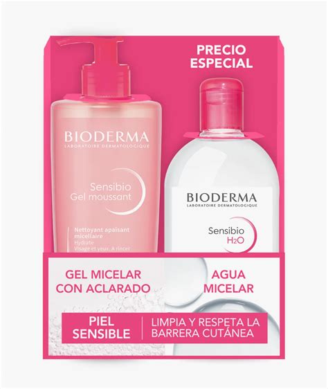 Bioderma Pack Sensibio Gel Moussant Piel Sensible 500 Ml Sensibio H2O