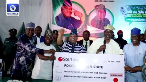 Adeleke Flags Off Disbursement Of Loan For Cooperative Societies Youtube