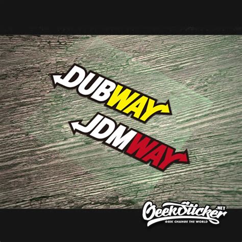 Jdmway Car Sticker Reflective Waterproof Cool Decals Modified