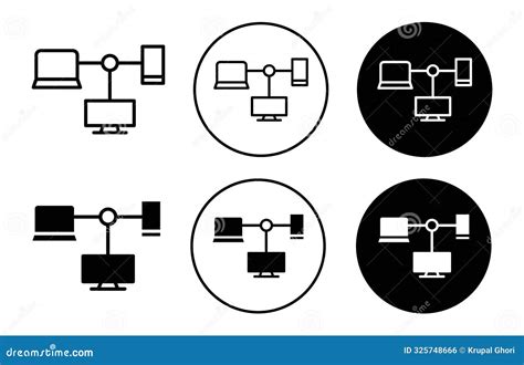 Cross Platform Icon Collection Of Outline Thin Line Symbol Or Sign