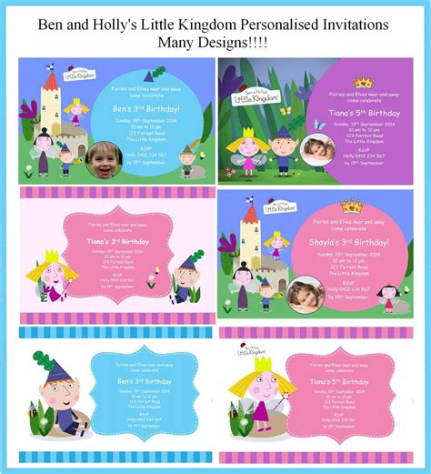 Ben and holly party invitations – Artofit