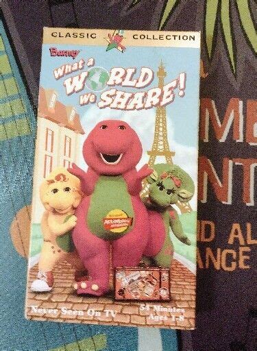 Barney What A World We Share Vhs Classic Collection White Vintage Tested 45986020321 Ebay