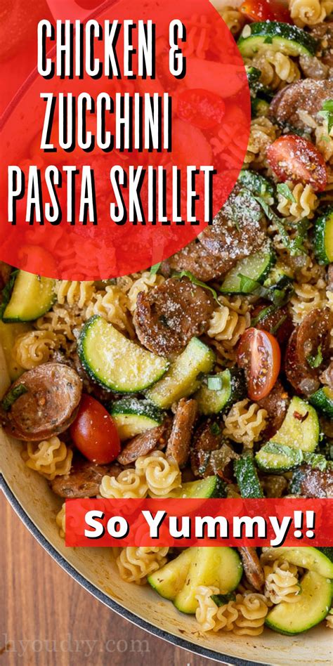 Chicken Zucchini Pasta Skillet I Wash You Dry