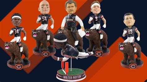 These New Bobbleheads Feature Chicago Bears Legends Riding Bears