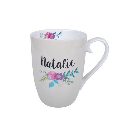 Natalie Name Mug Au1295 Name Mugs Mugs Glassware