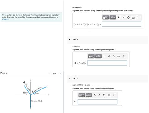 Three Vectors Are Shown In The Figure Their Chegg