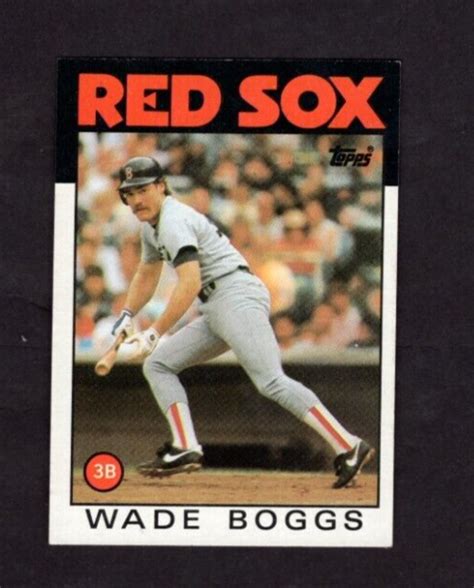 Topps Baseball Wade Boggs Boston Red Sox Ebay