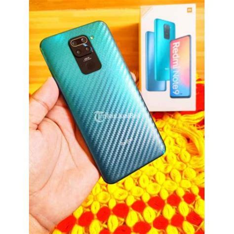 HP Xiaomi Redmi Note 9 Ram 4 64GB Second Fullset Mulus Normal Siap