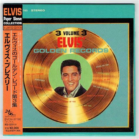 ELVIS GOLDEN RECORDS VOLUME 3 USED JAPAN MINI LP CD ELVIS PRESLEY