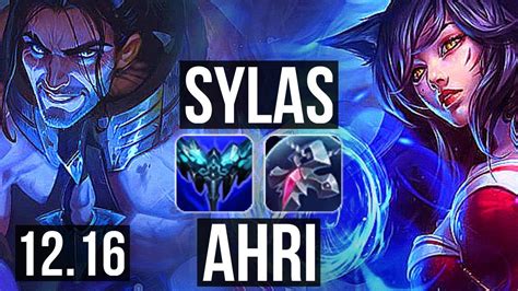 SYLAS Vs AHRI MID 3 0 7 1 7M Mastery 800 Games KR Master 12