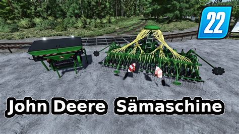 Ls22 Mod John Deere Sämaschine 6m In Grün Vorstellung Youtube