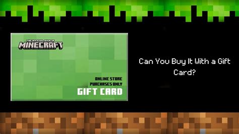 You Can Buy Minecraft With A T Card And Heres How