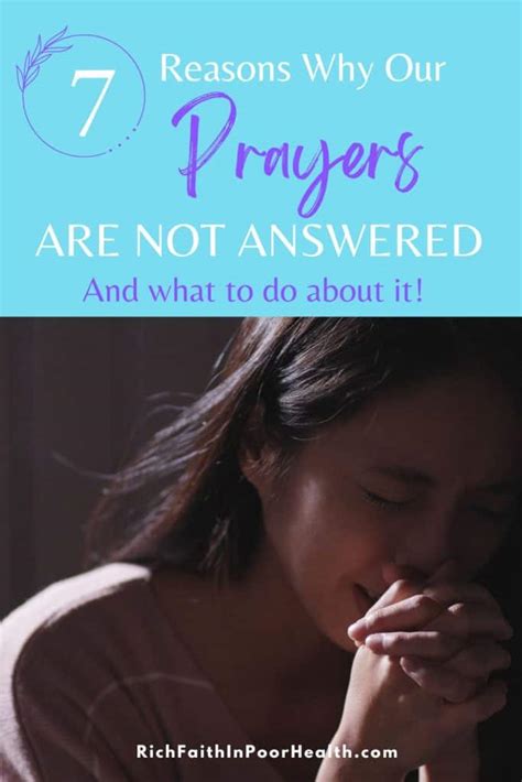 7 Reasons Why Our Prayers Are Not Answered And What To Do About It