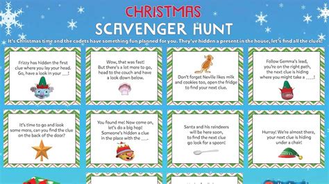 Christmas Scavenger Hunt Abc Kids