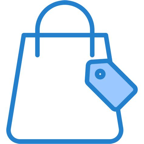 Icono De Bolsa De La Compra Generic Blue