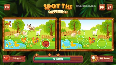 Spot The Difference Gioca Online Su Silvergames 🕹️