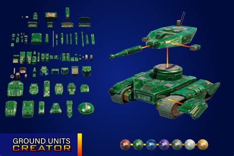 Sci Fi Ground Units And Tanks Creator